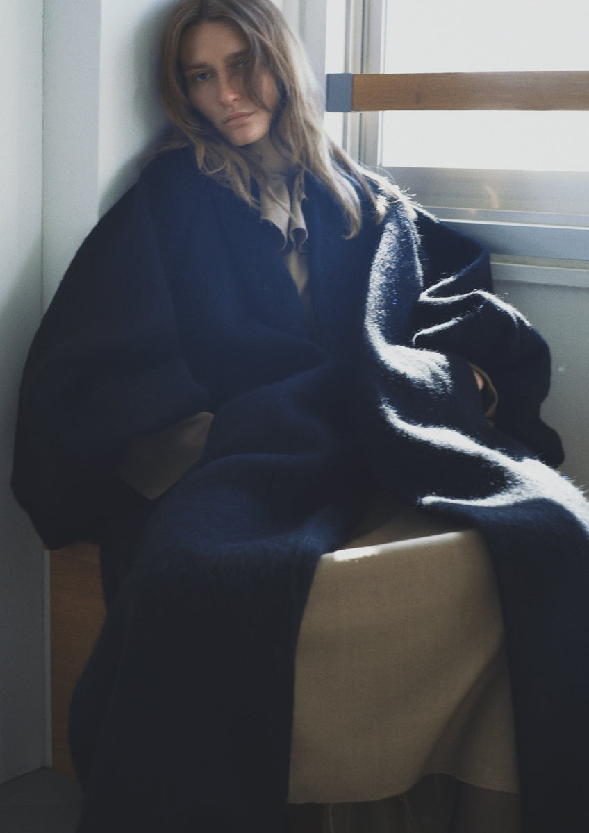 ジャケット・アウター YILON Sailor shaggy long coat IVORY YILON Sailor shaggy long coat IVORY|mercariメルカリ官方指定