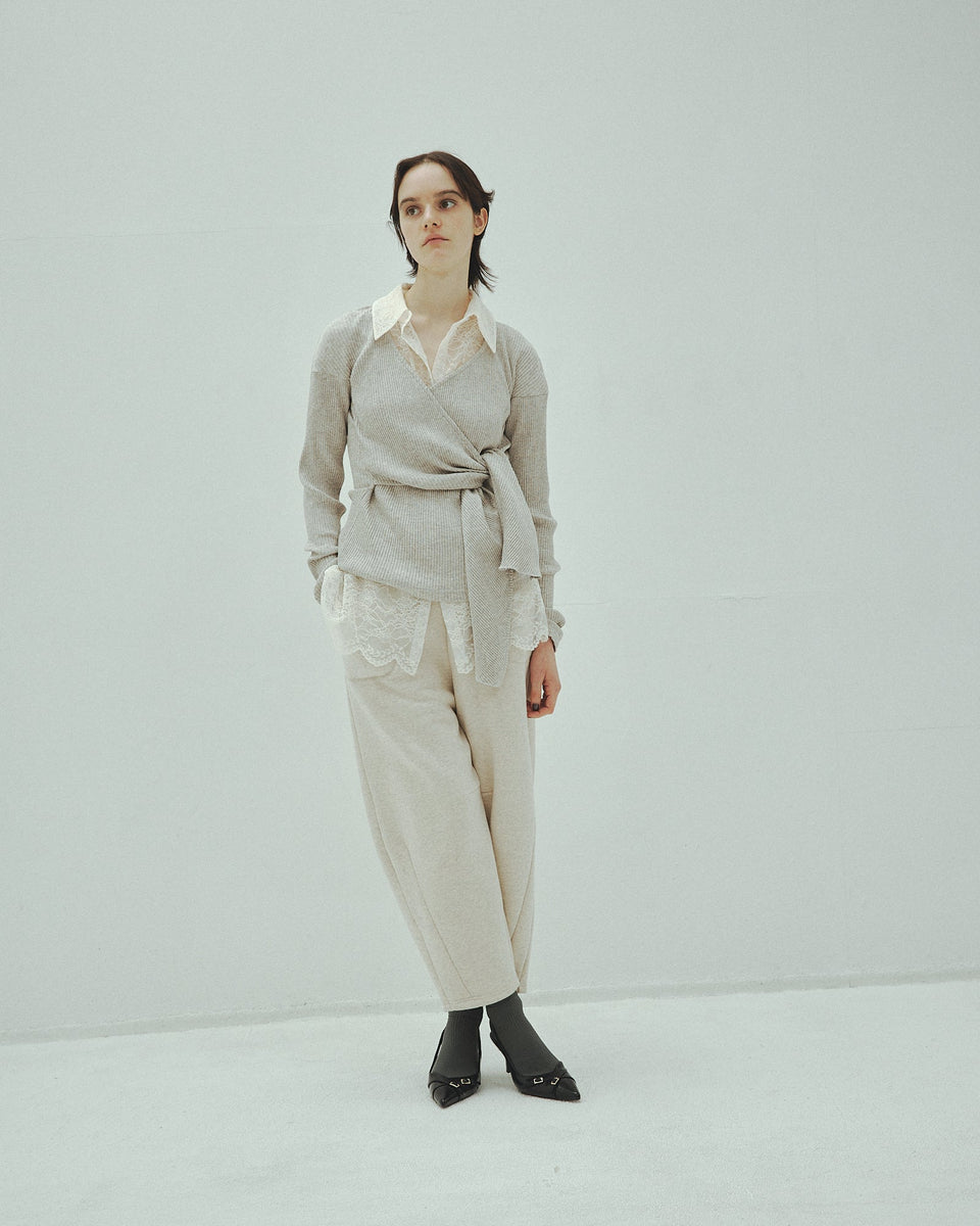 ★CRANK★STUD COTTON SWEAT PANTS_WHITE★正規品/韓国直送料込 K-collection ケイコレクション スウェットパンツ ボリューム