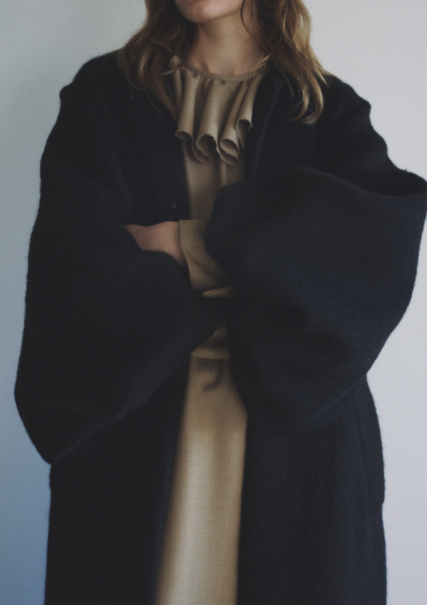 ジャケット・アウター YILON Sailor shaggy long coat IVORY YILON Sailor shaggy long coat IVORY|mercariメルカリ官方指定