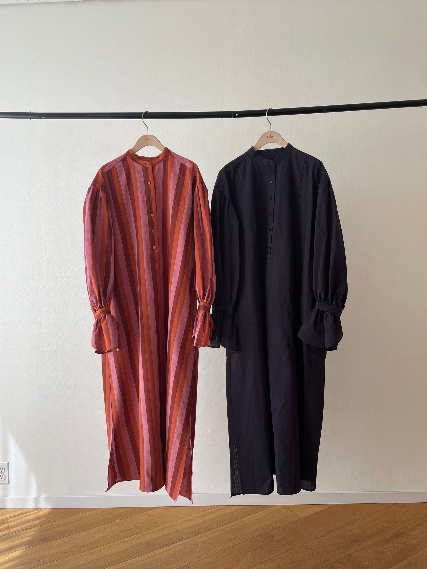 Aizu Momen Striped Dress
