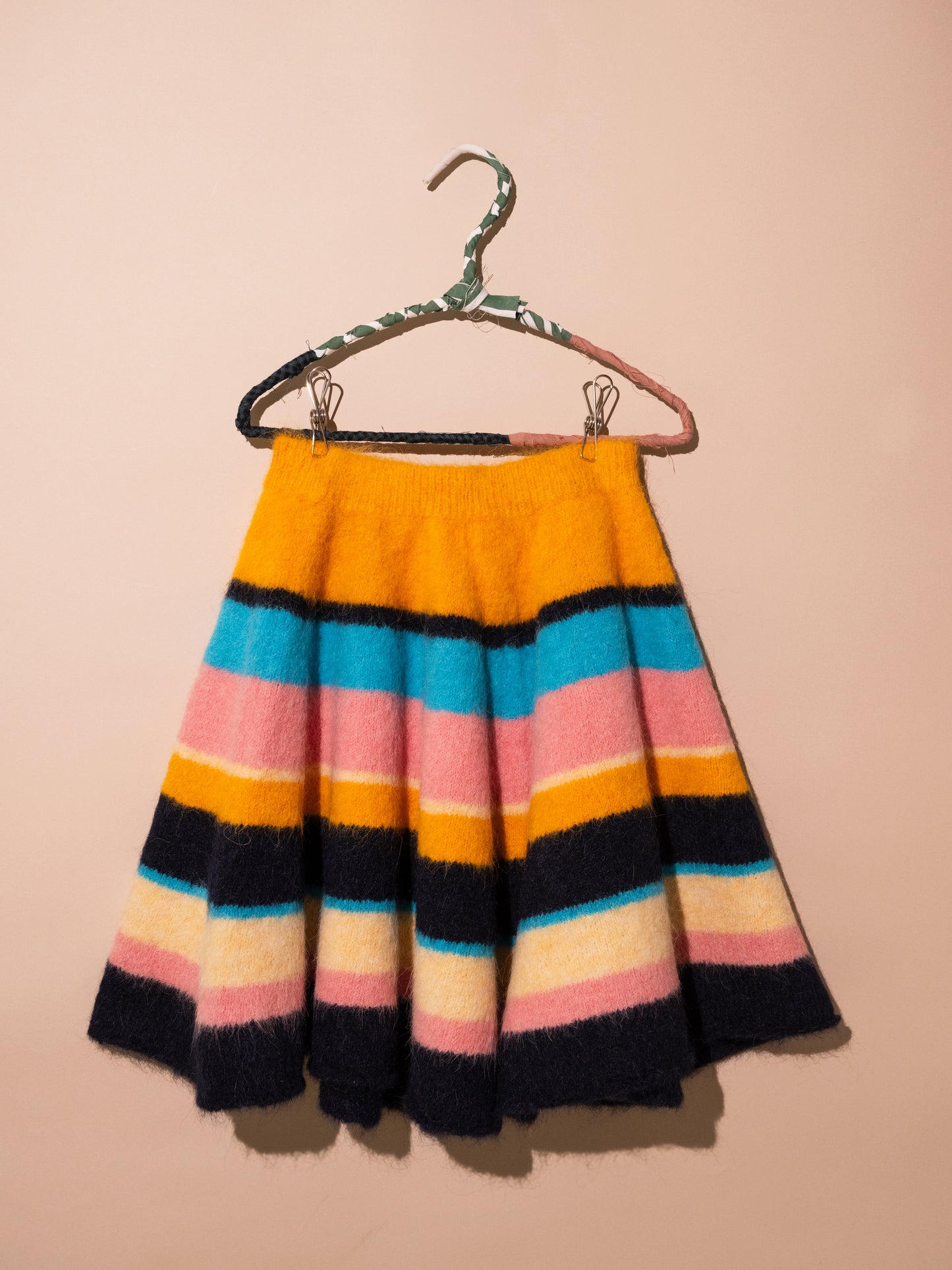 Multi Stripe Knit Skirt