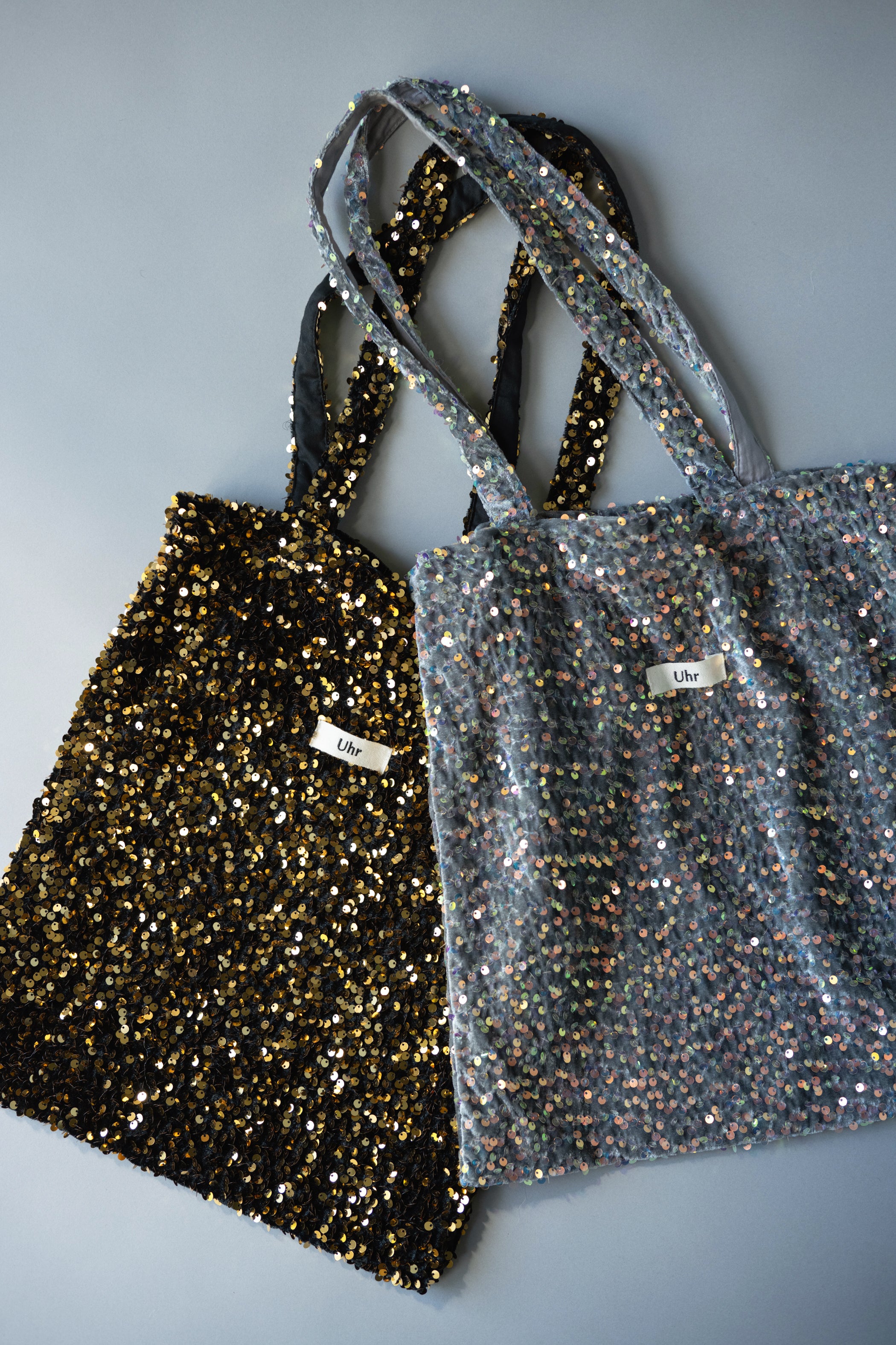 CHANEL スパンコール トートバッグ グレー　ノベルティ KG51 Spangle Velour Tote Bag – Uhr Online store
