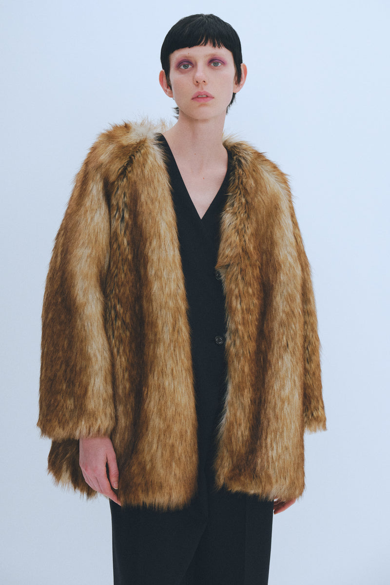 Eco Fur Short Coat – Uhr Online store Eco Fur Short Coat – Uhr Online store