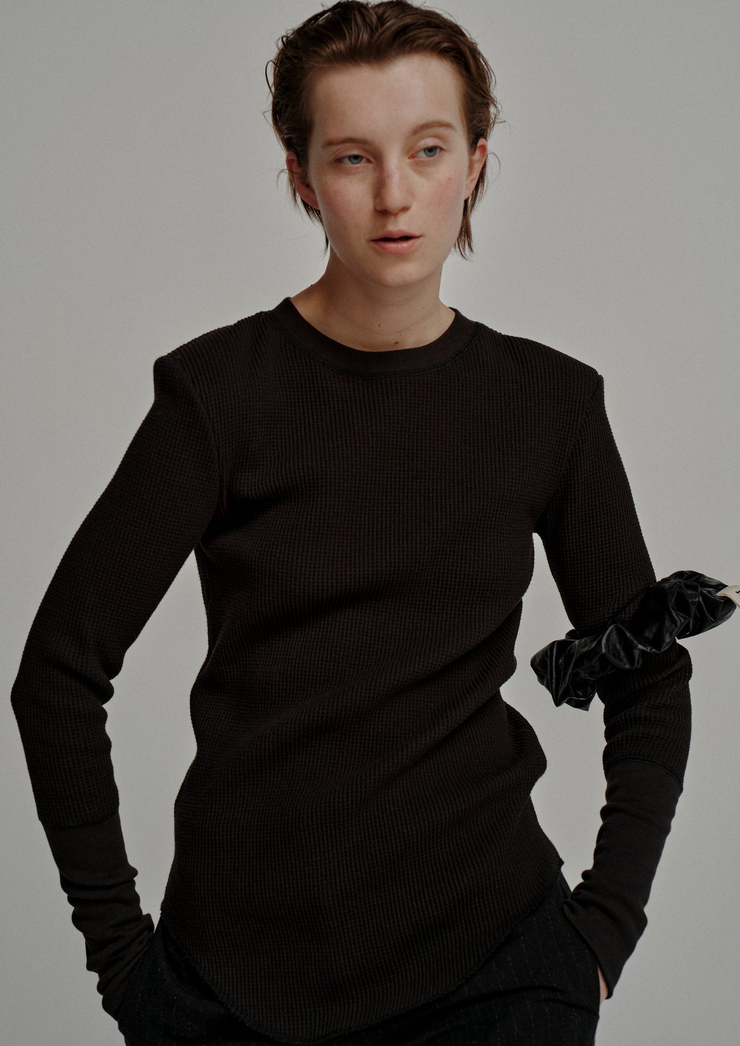Waffle Long Sleeve Tops
