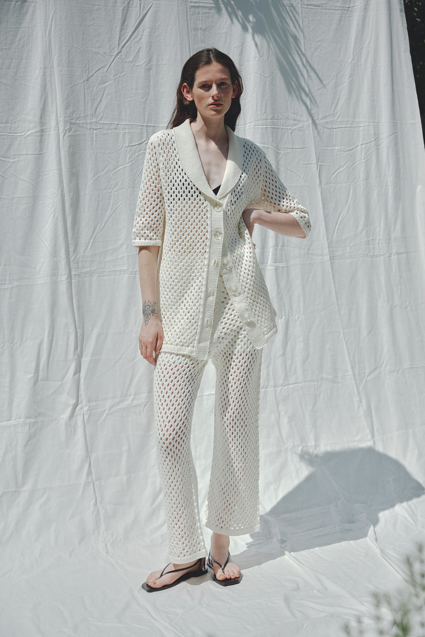 Mesh Knit Pants
