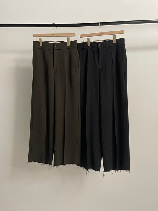 Wool / Silk Striped Pants