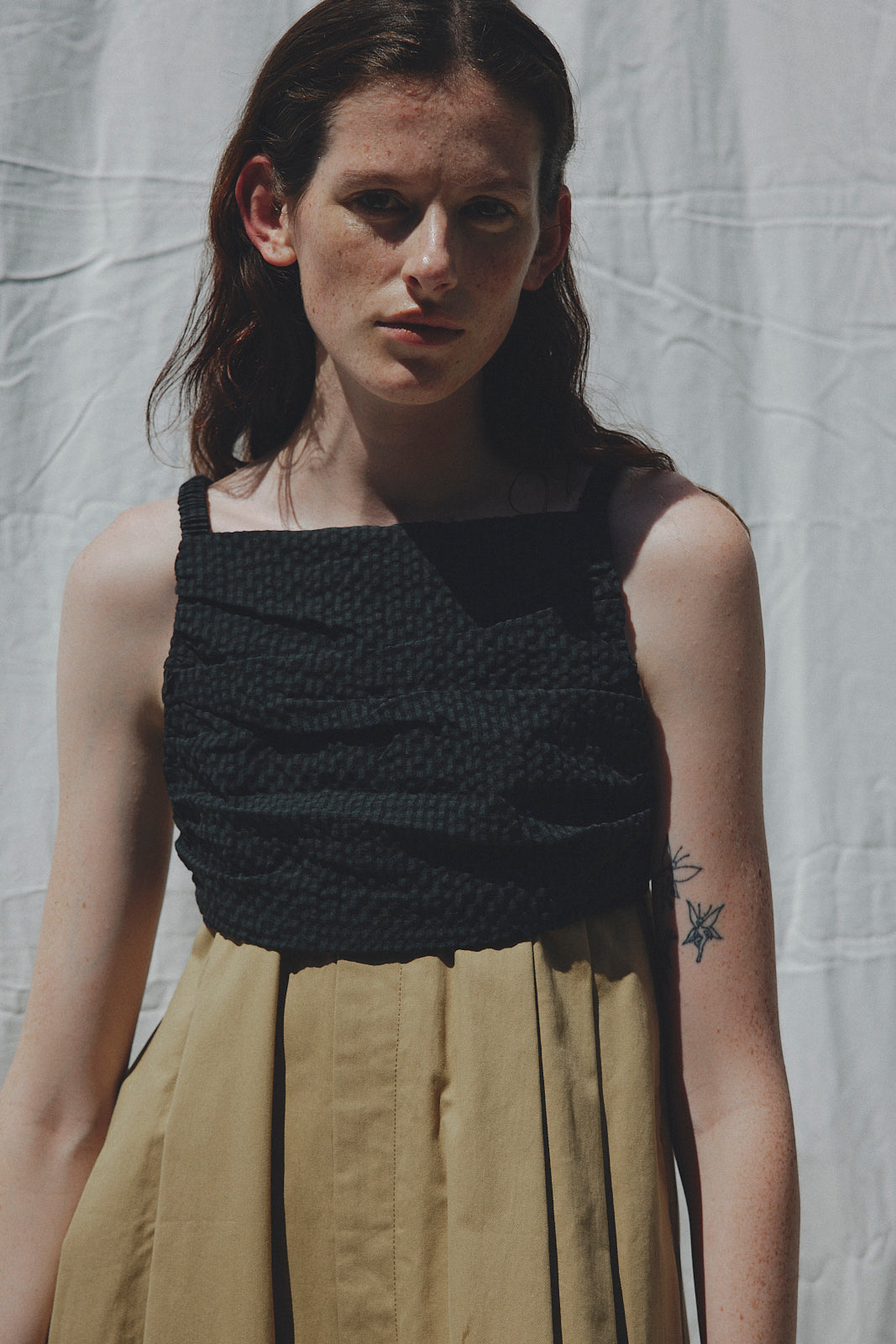 Uhr / Linen Balloon Camisole/ BROWNuhr Linen Balloon Camisole 25ss