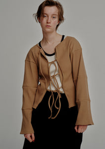 Front Ribbon Cardigan