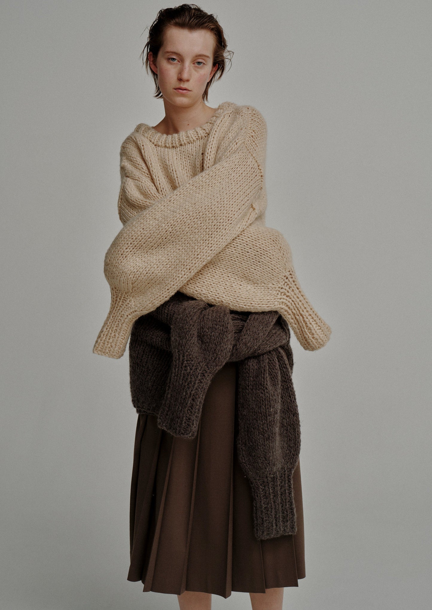 Short Hand Knit Pull-over