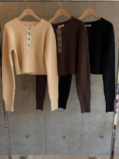Henlyneck Knit Tops