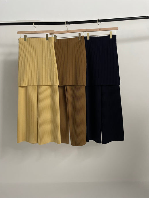 Rib Knit Skirt / Pants