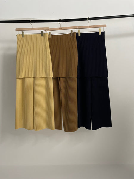 Rib Knit Skirt / Pants – Uhr Online store