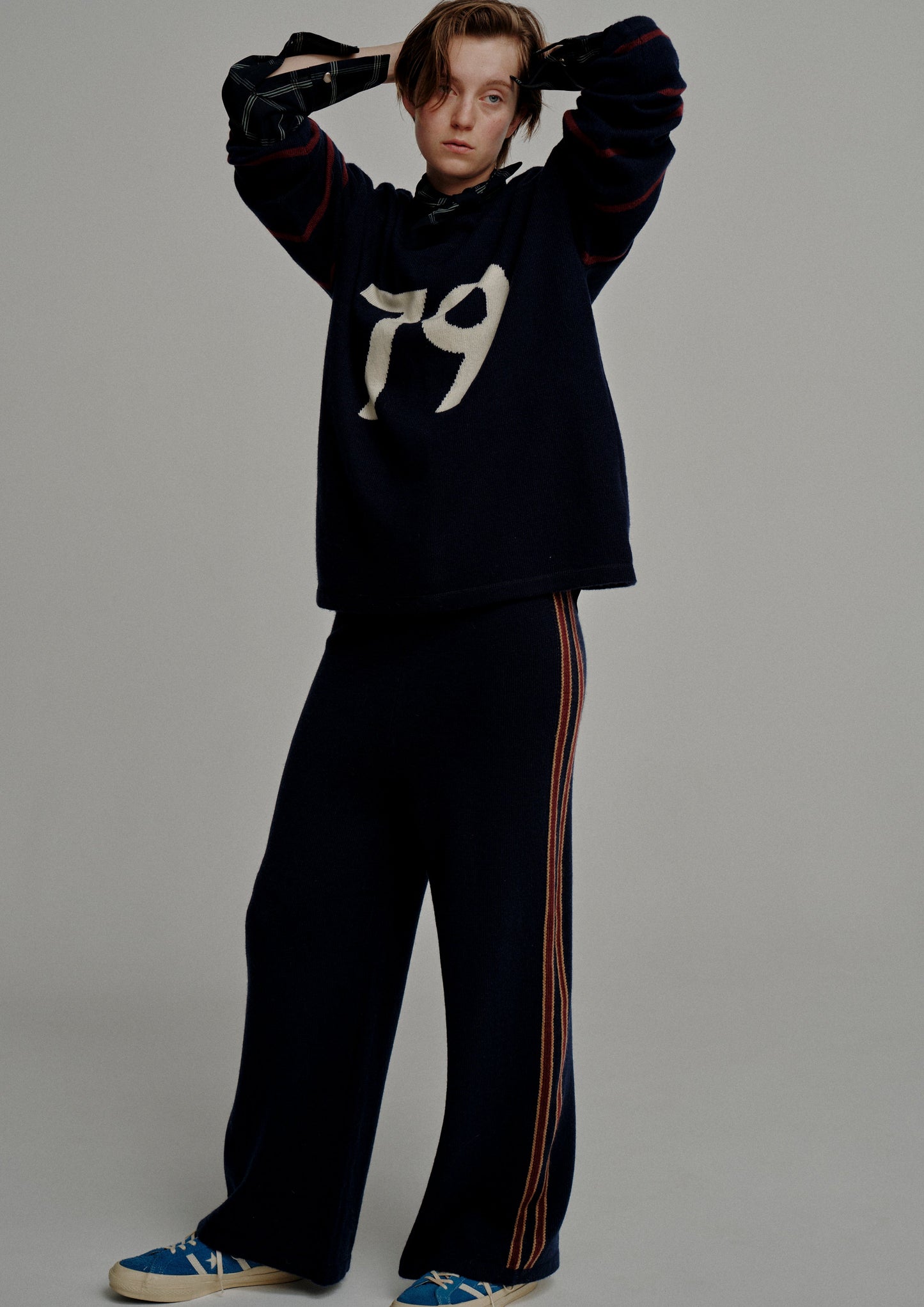 Line Knit Pants