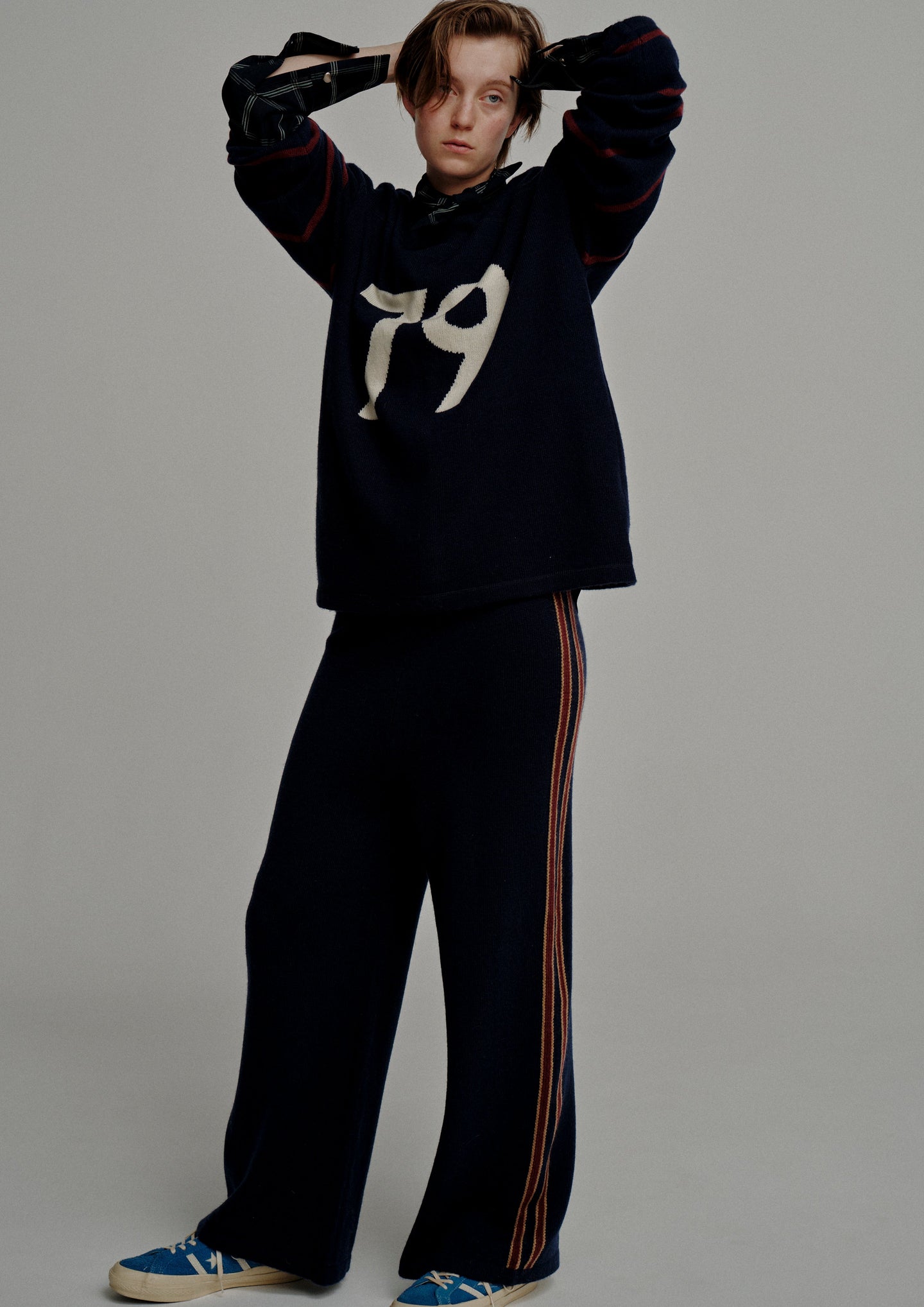 Line Knit Pants