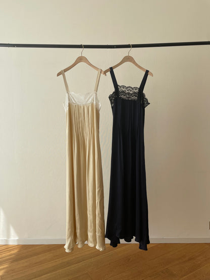 Lace Pin Tuck Dress