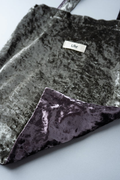 Bicolor Velour Tote