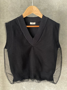 Tulle Knit Vest