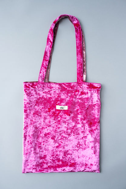 Bicolor Velour Tote