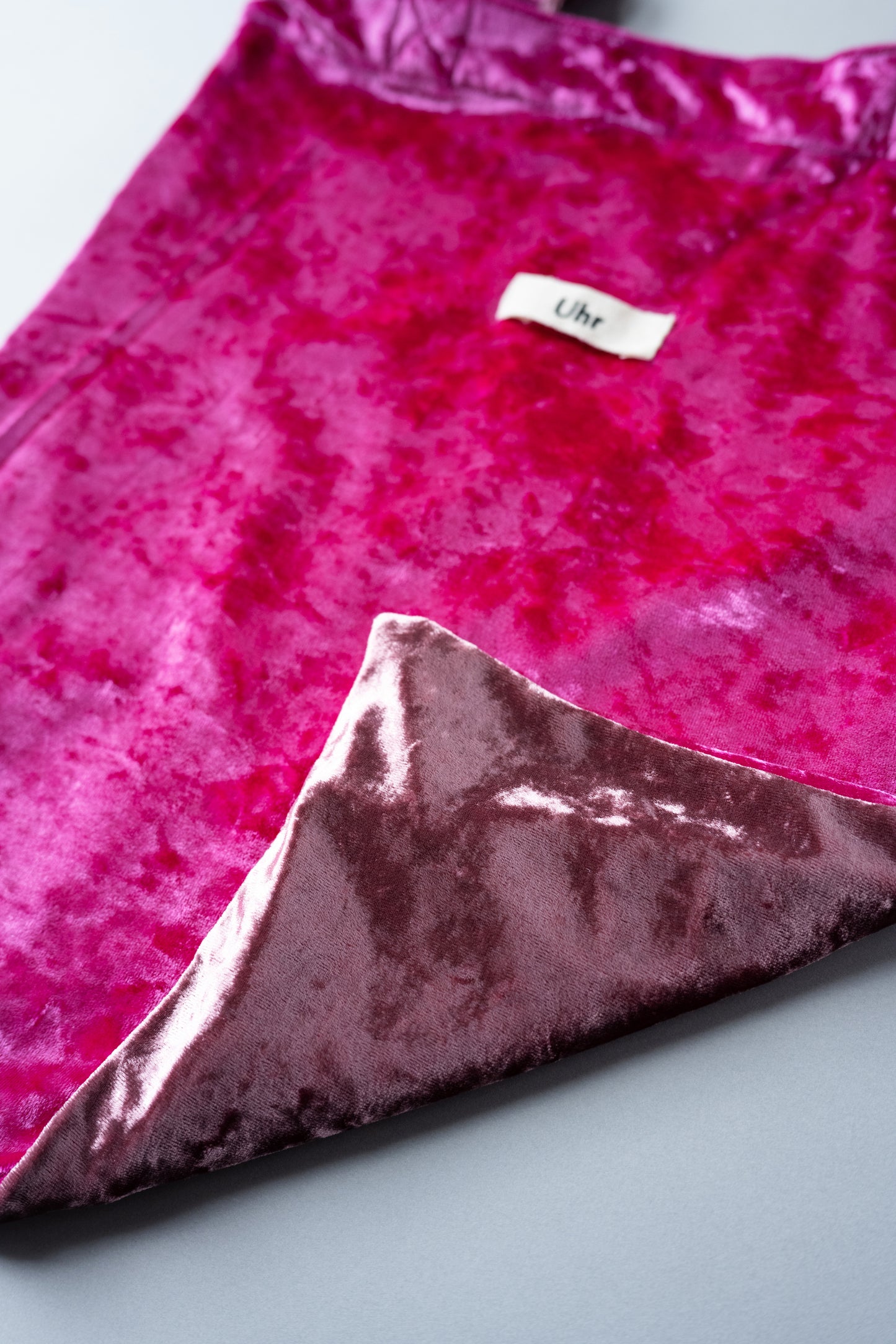 Bicolor Velour Tote
