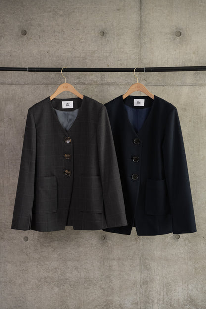 V Neck Tailored Jacket