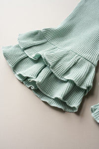 Waffle Frill Pants