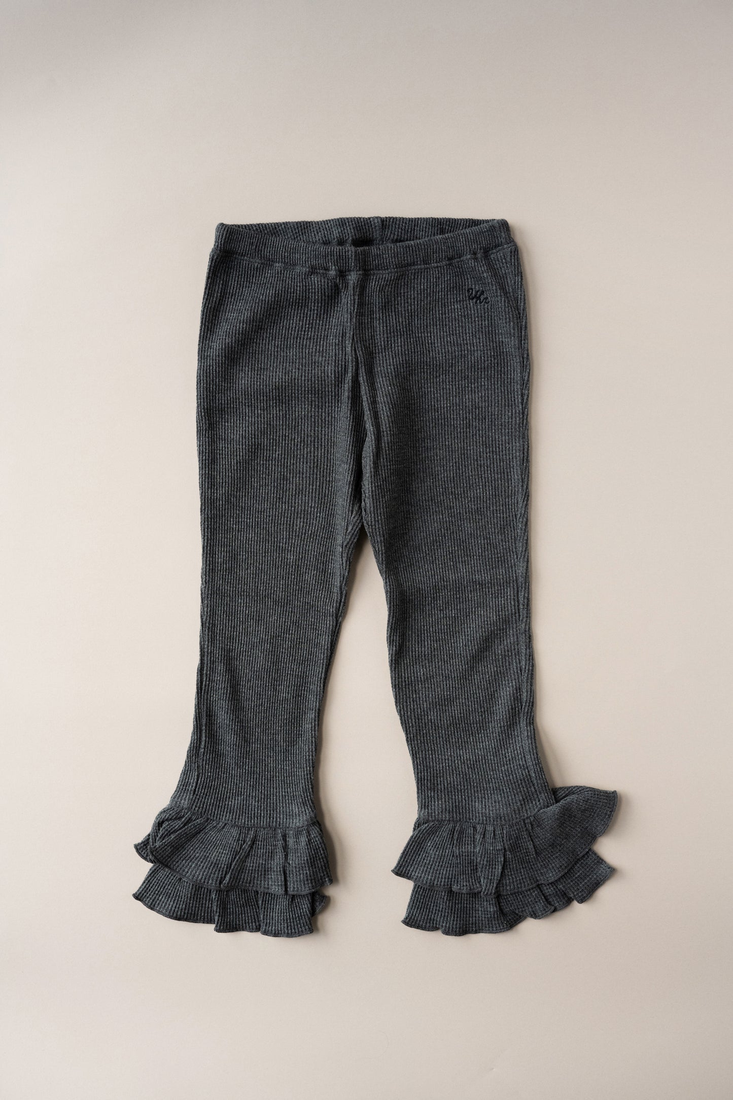 Waffle Frill Pants