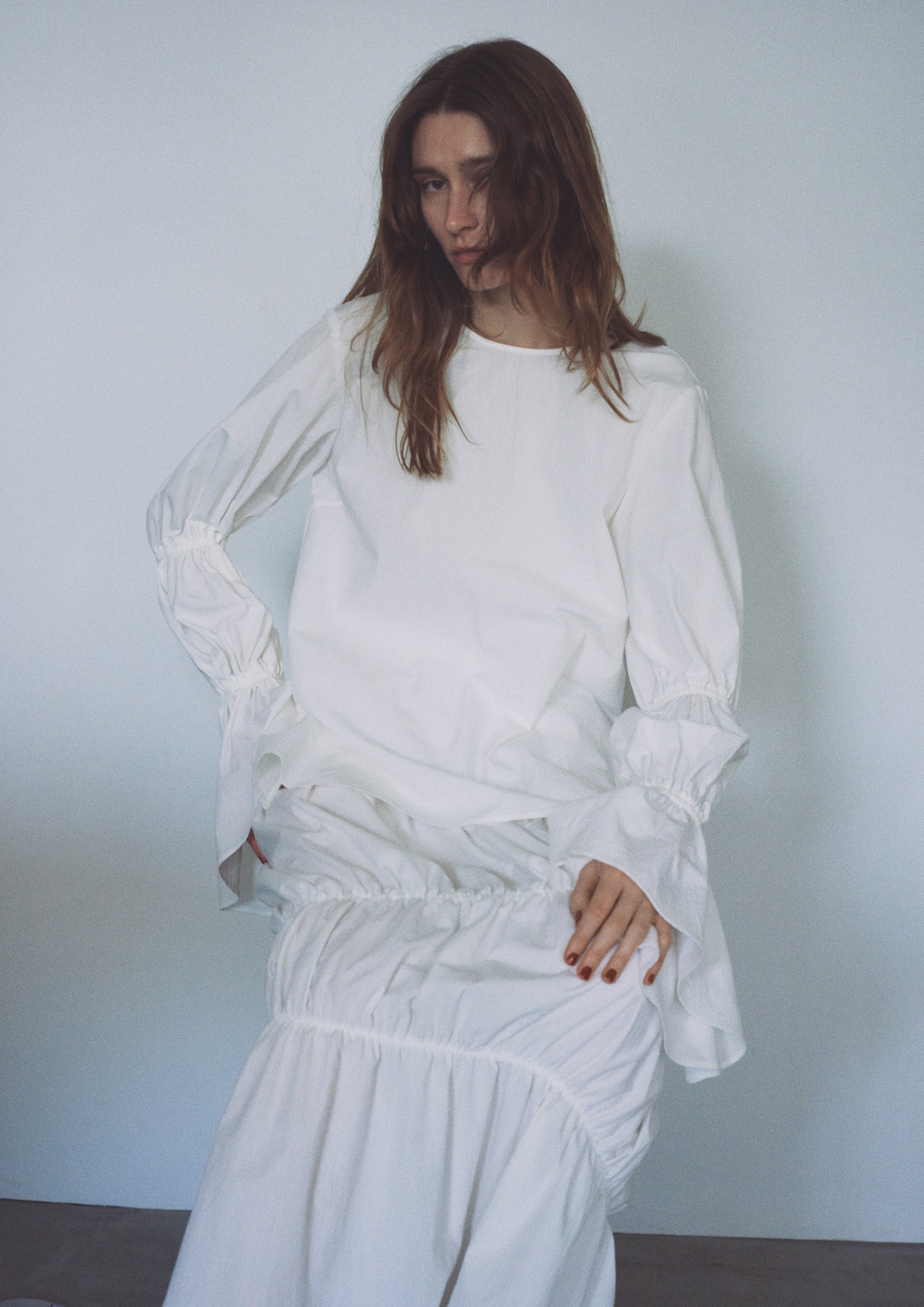 Volume Sleeve Blouse