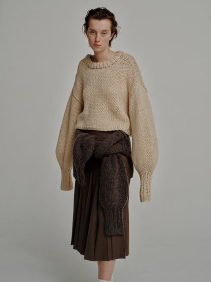 Short Hand Knit Pull-over