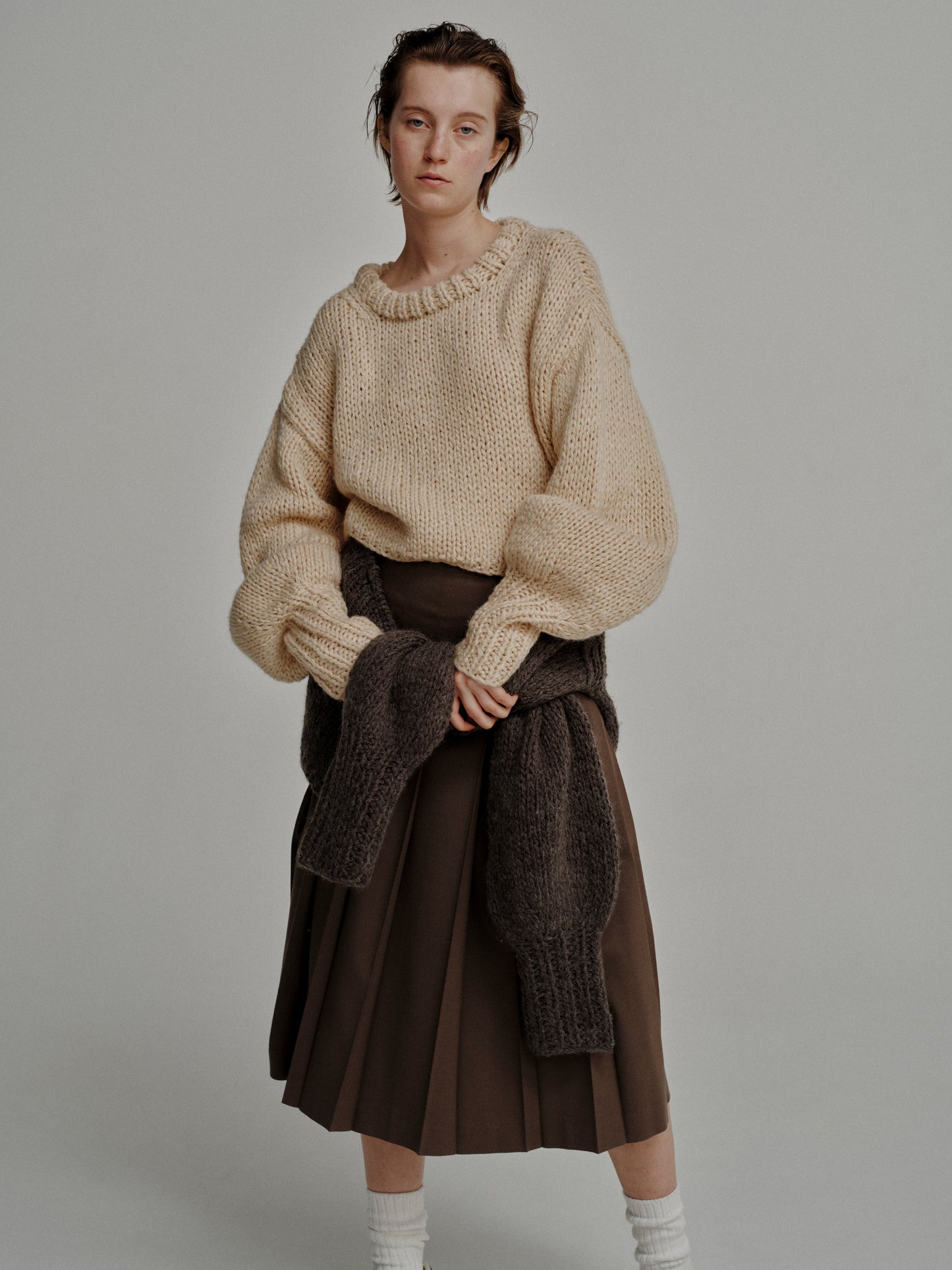 Short Hand Knit Pull-over