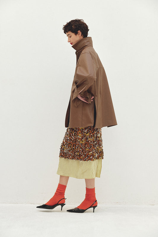 Eco Leather Shirt Jacket