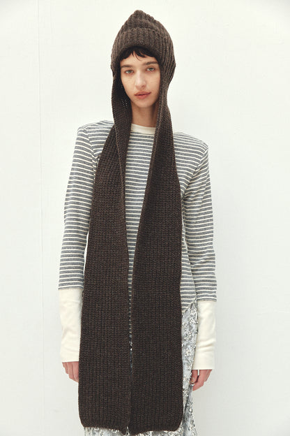 Recycle Wool Muffler Cap