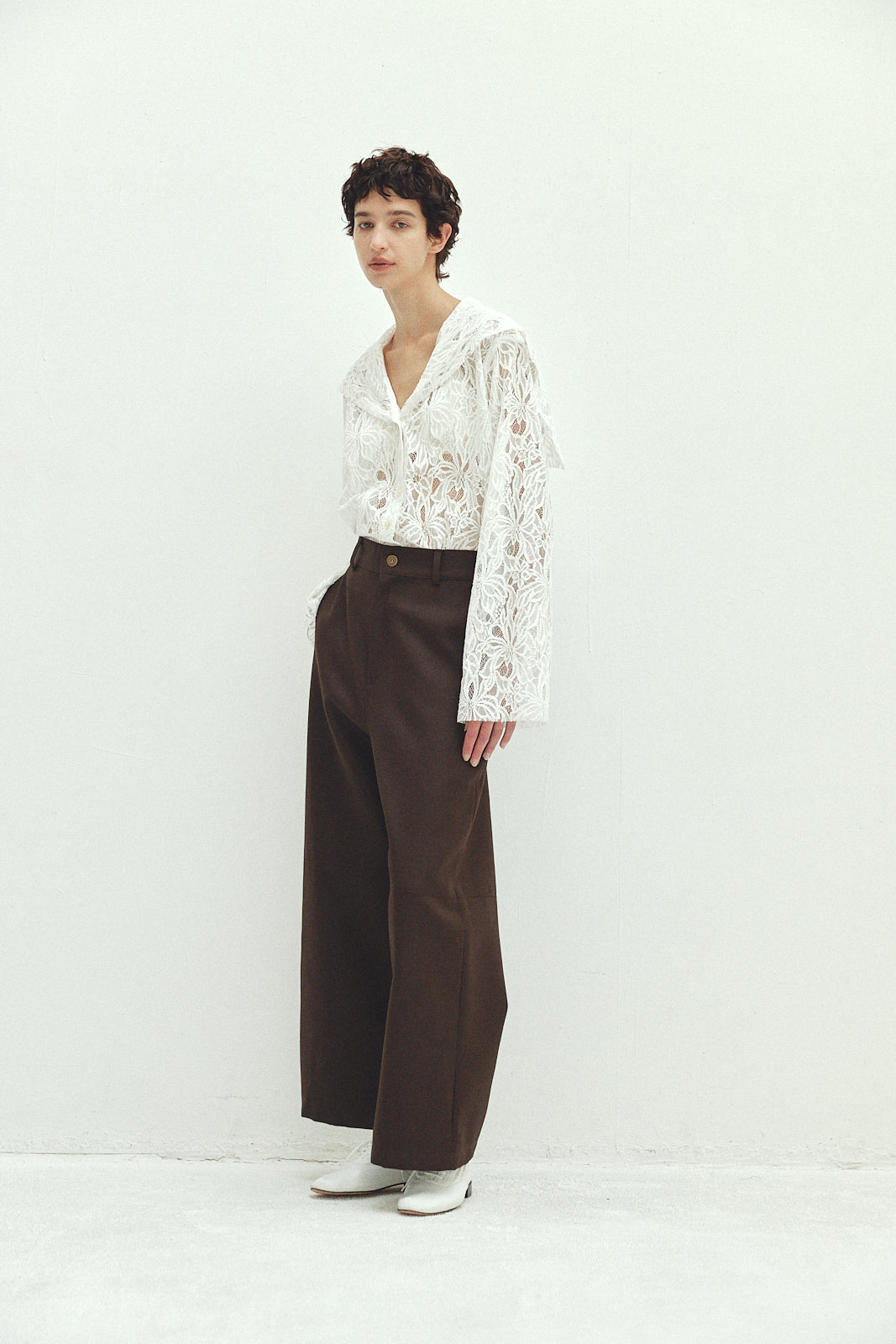 Lace Sailor Collar Blouse