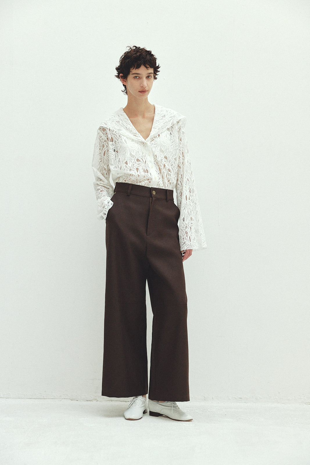 Lace Sailor Collar Blouse