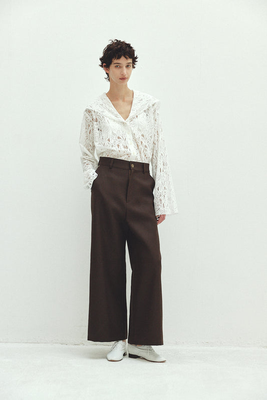 Lace Sailor Collar Blouse