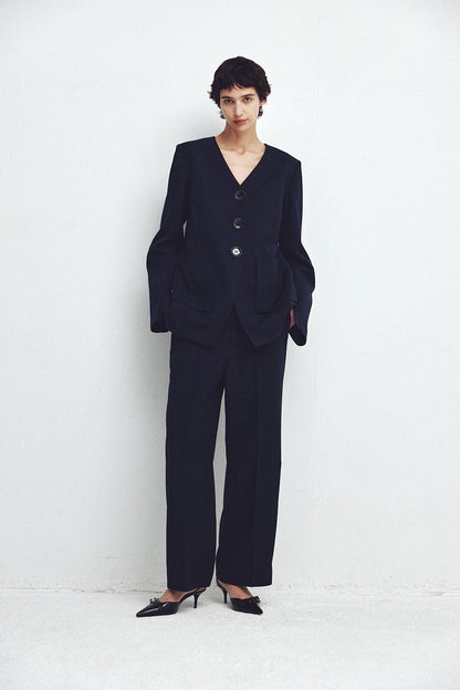 Tailored Straight Pants