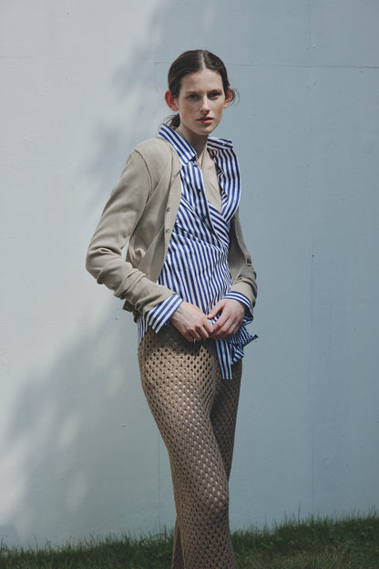 Rib Halterneck Tops & Cardigan