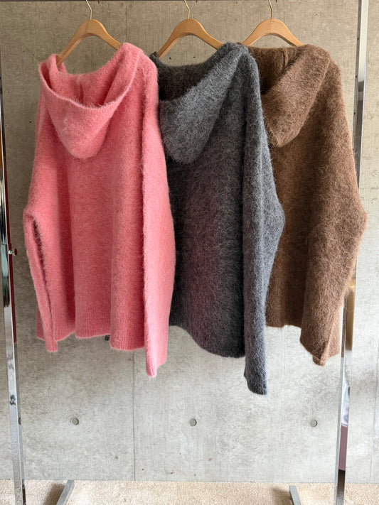 Hooded Knit Pullover