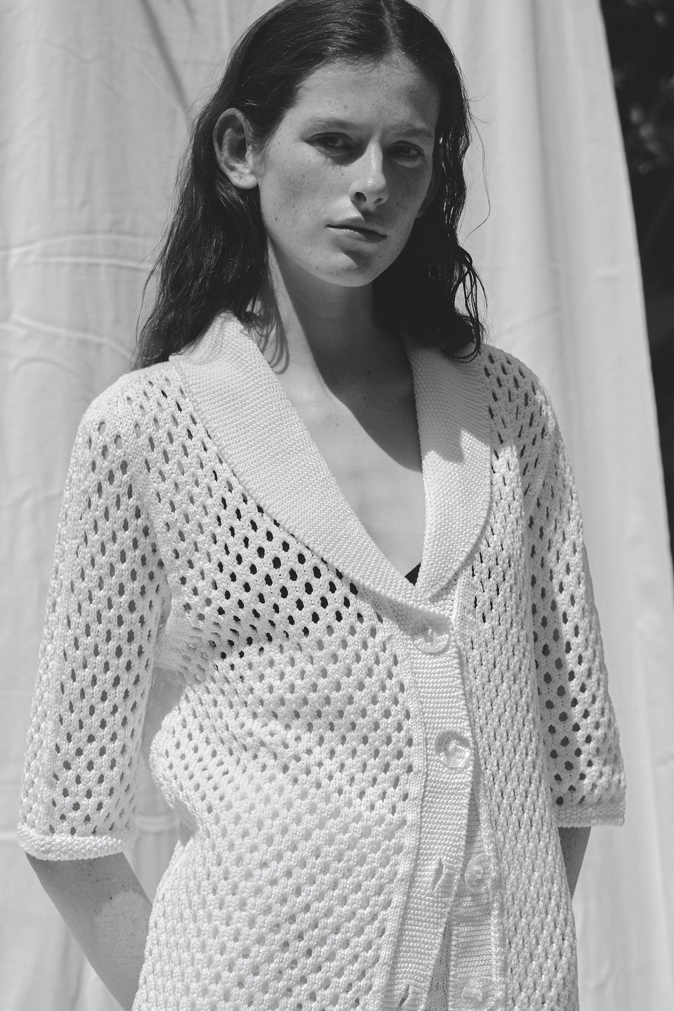 Mesh Knit Jacket
