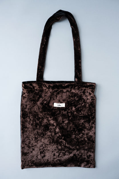 Bicolor Velour Tote