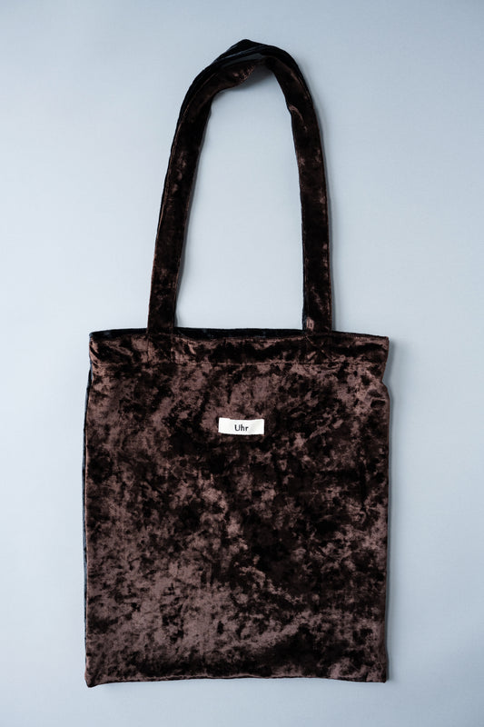 Bicolor Velour Tote
