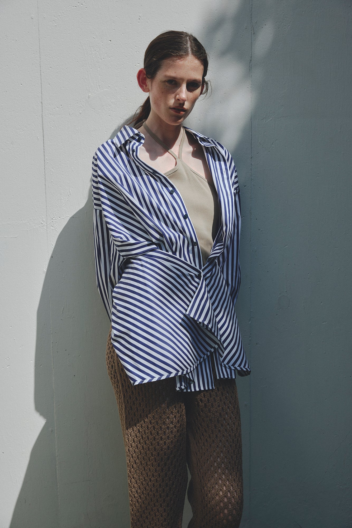 Rib Halterneck Tops & Cardigan