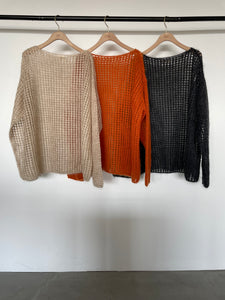 Mohair Mesh Pullover Knit