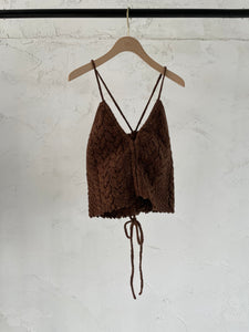 Cable Drawstring Camisole Knit