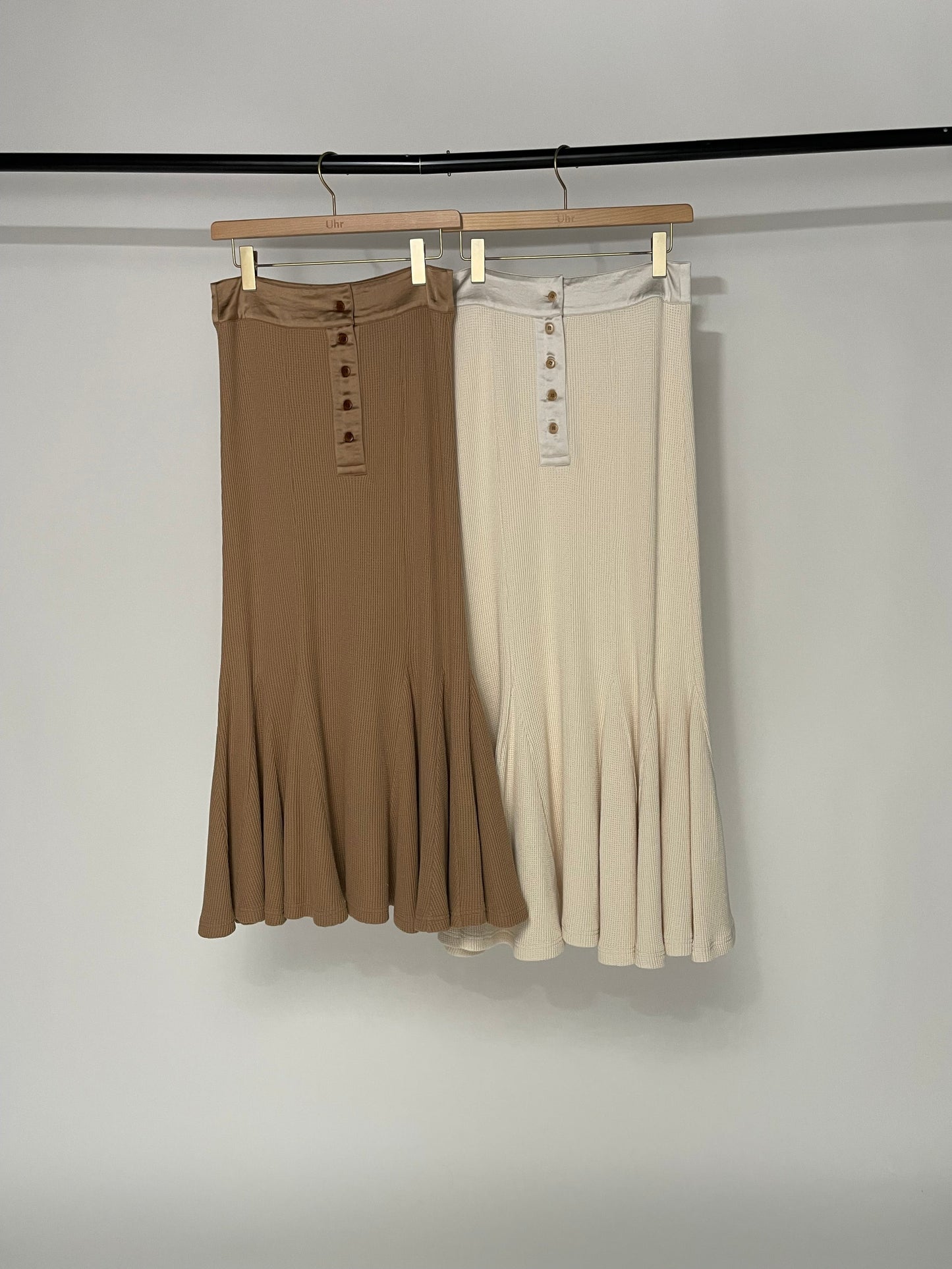Waffle Flared Skirt