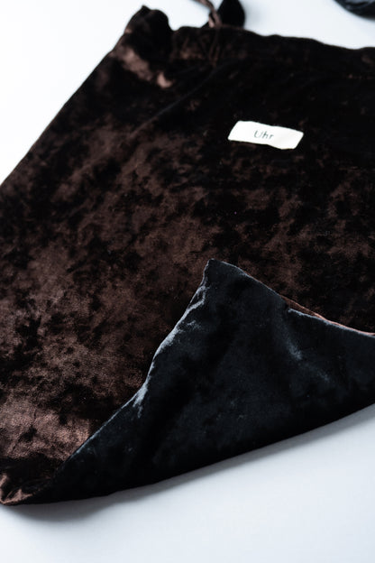 Bicolor Velour Tote