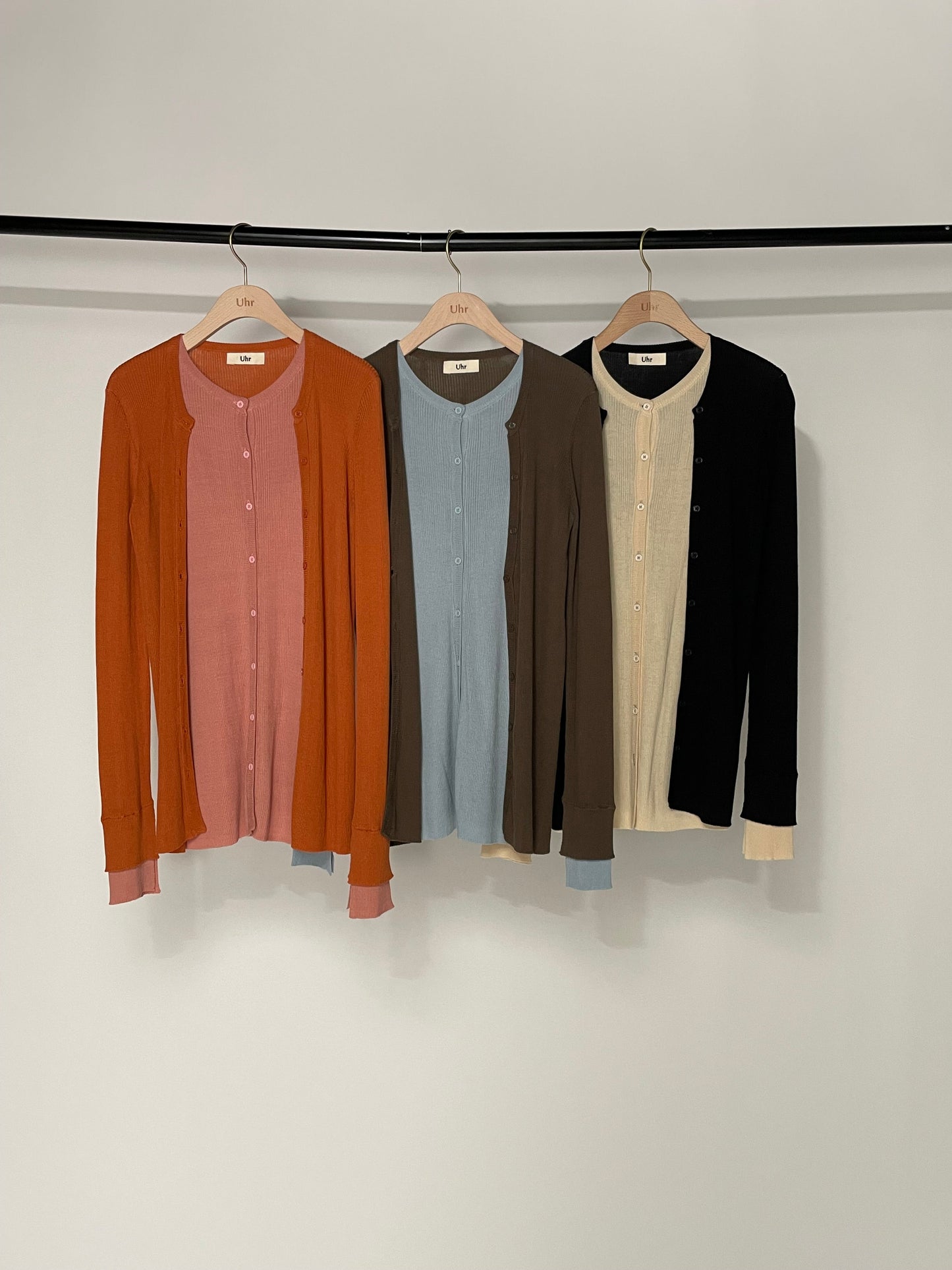 Rib Layered Cardigan