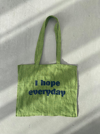 Gingham Message Bag