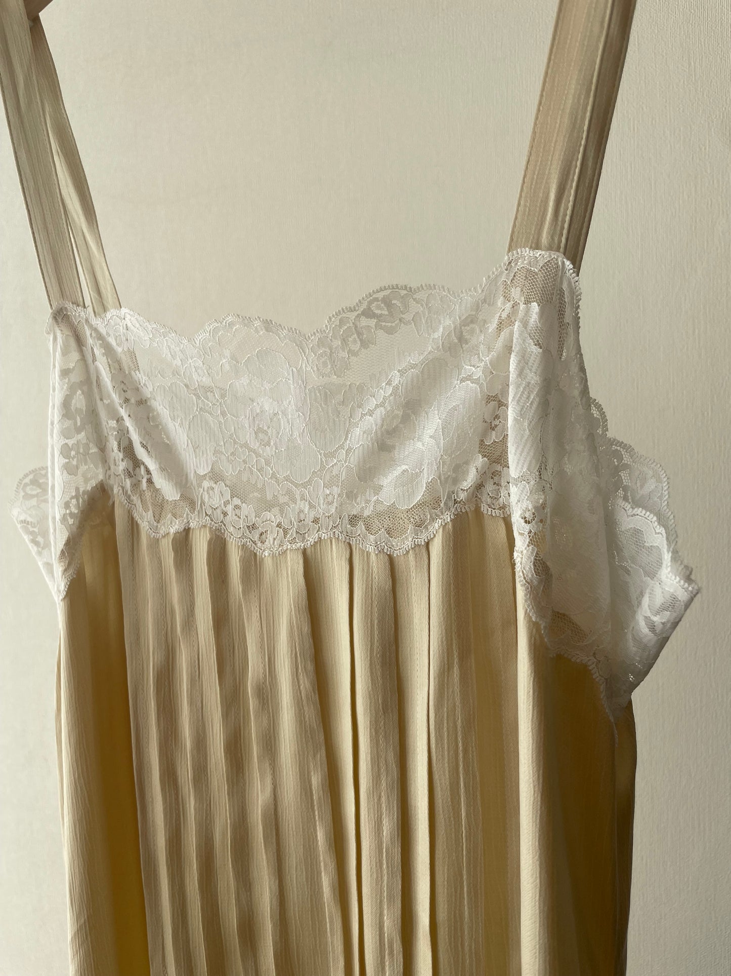 Lace Pin Tuck Dress