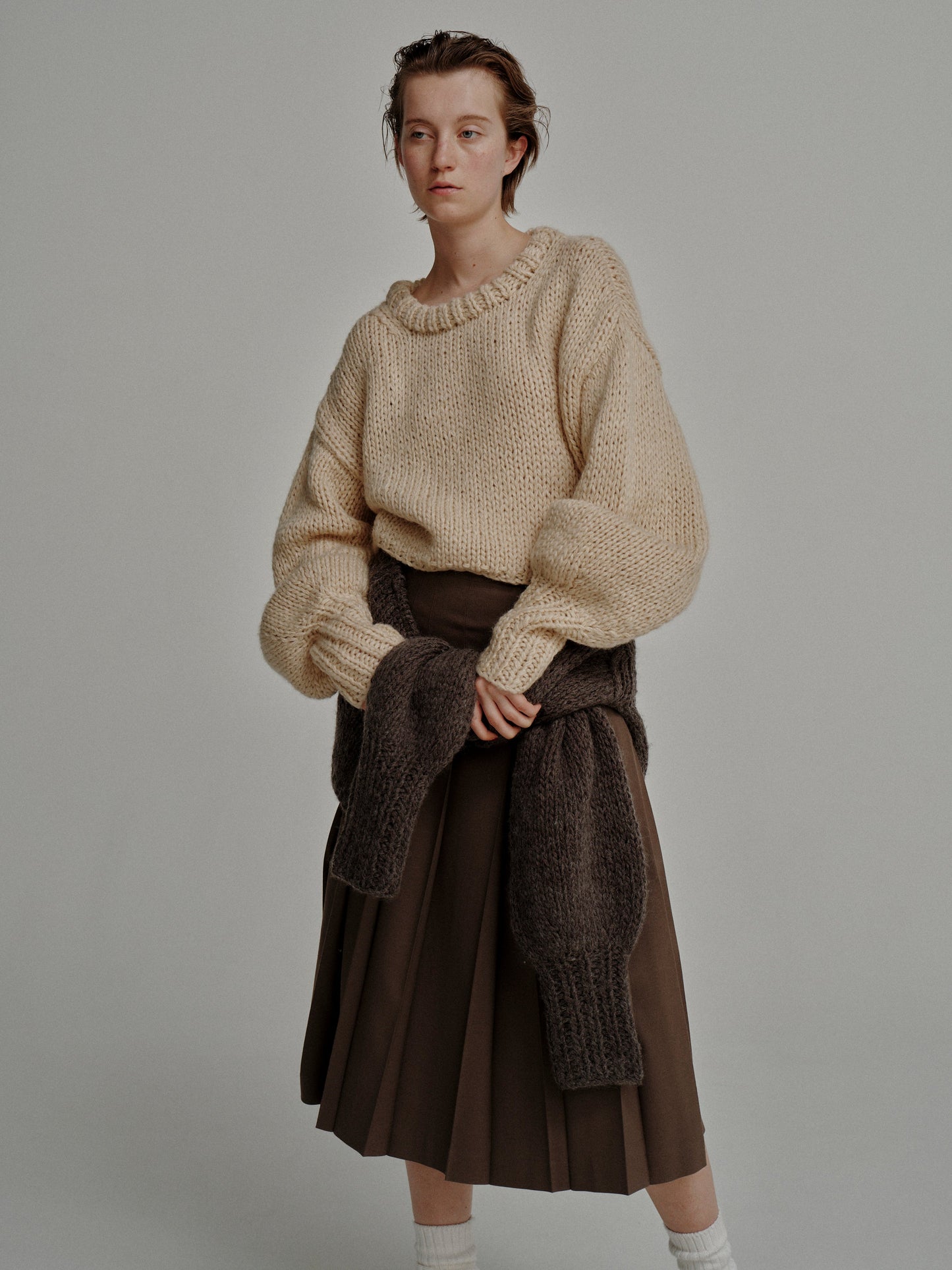 Short Hand Knit Pull-over