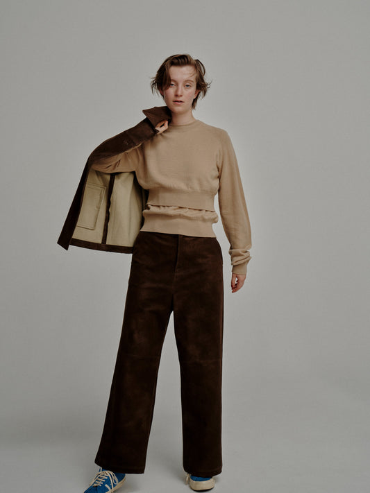 Vest / Pullover Combi Knit